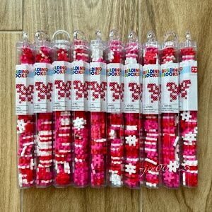 10 Sets Target Hashtag Building Blocks Valentine's Day Colors - 720 ct total